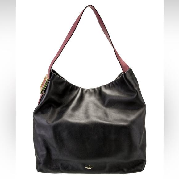 Kate Spade Black Pink Hobo Bag - Picture 1 of 12